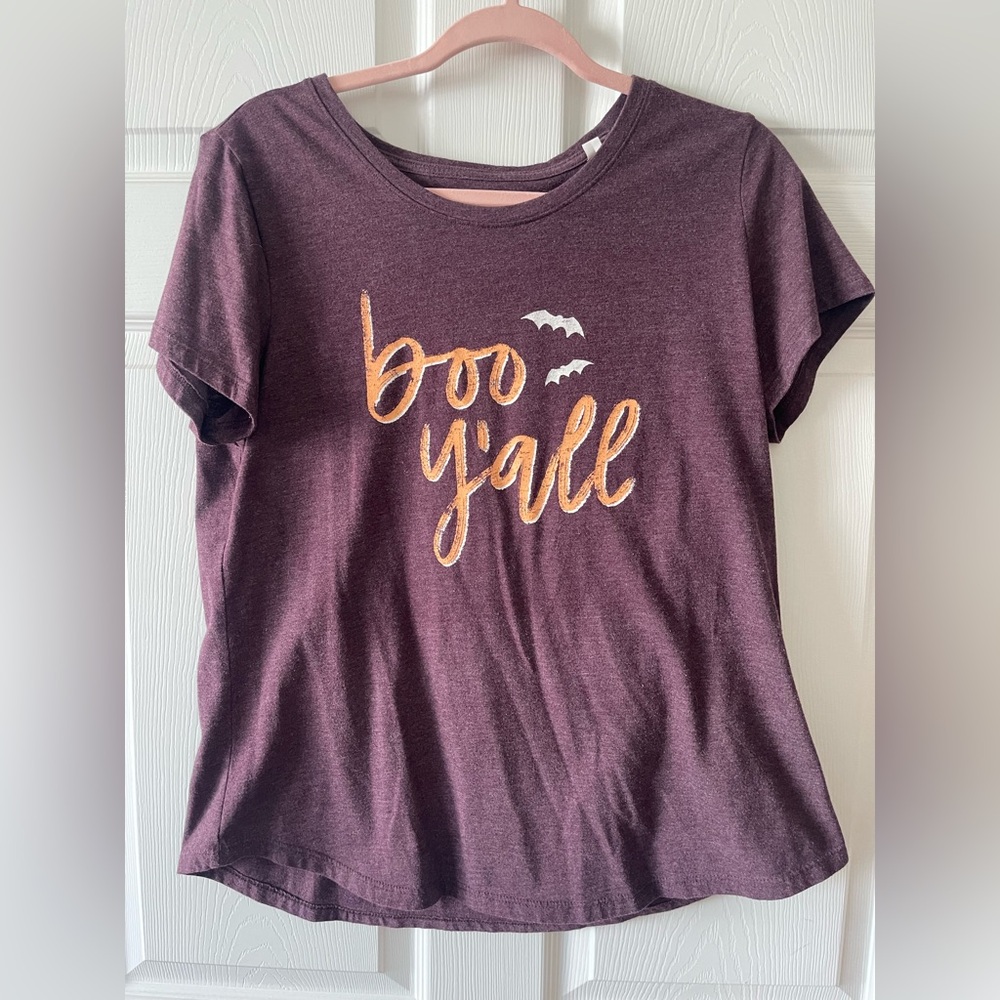 Sonoma Purple Short Sleeve Tee with Gold Print